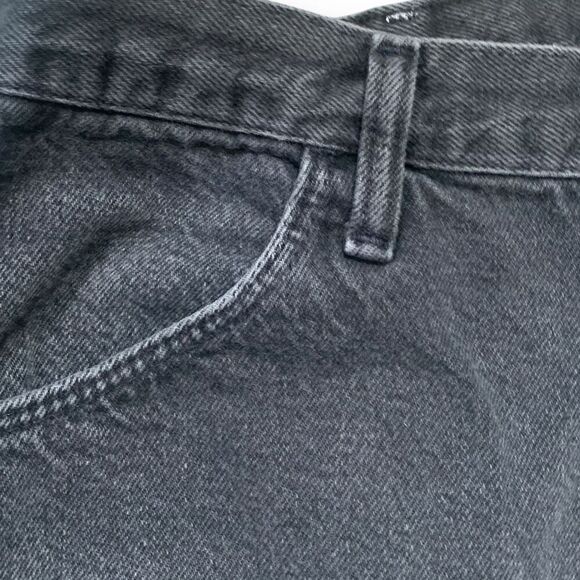 Vintage Rustler Black Denim Jeans Relaxed Fit Straight Leg - Picture 3 of 9